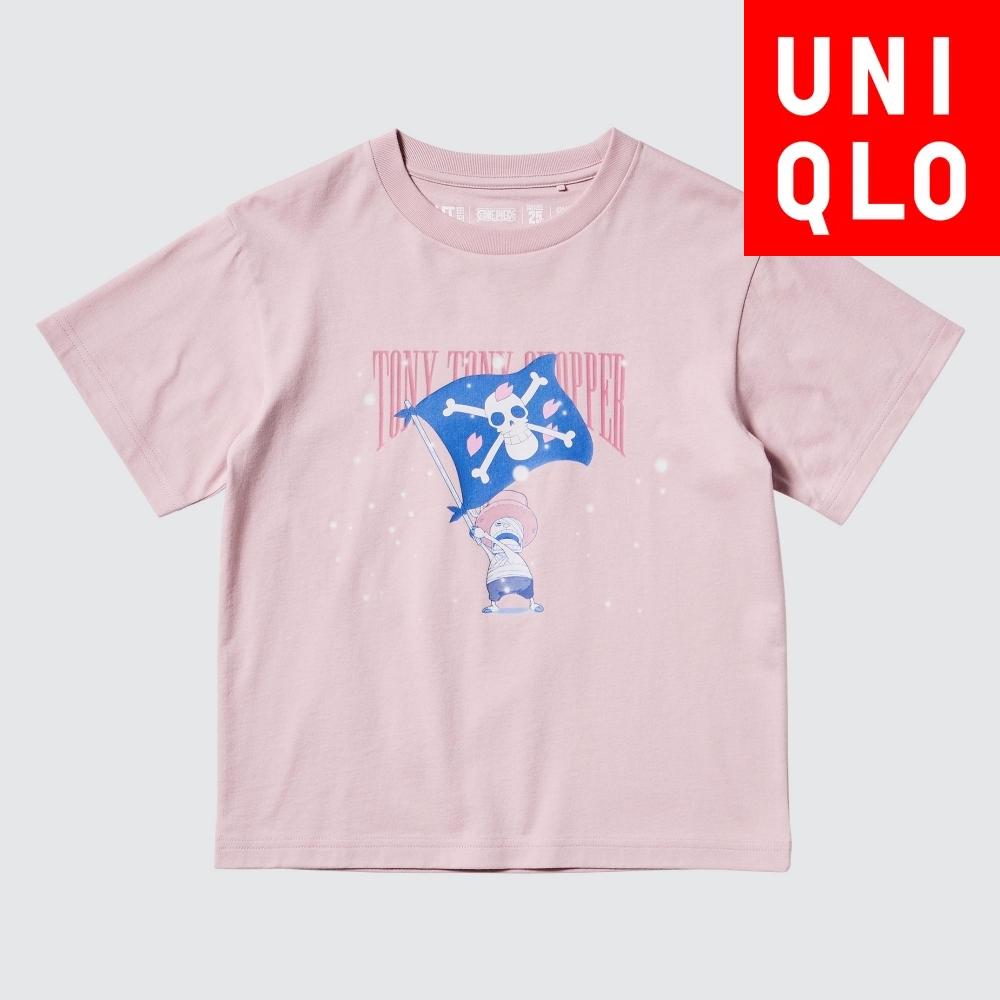 

Футболка UNIQLO KIDS ONE PIECE 25th UT с графическим принтом, короткий рукав, B 11 PINK/KIDS 120