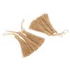 6Pcs Natural Jute Tassels Simple Rustic Style Natural Jute Widely Used Bookmark Tassels for Jewelry