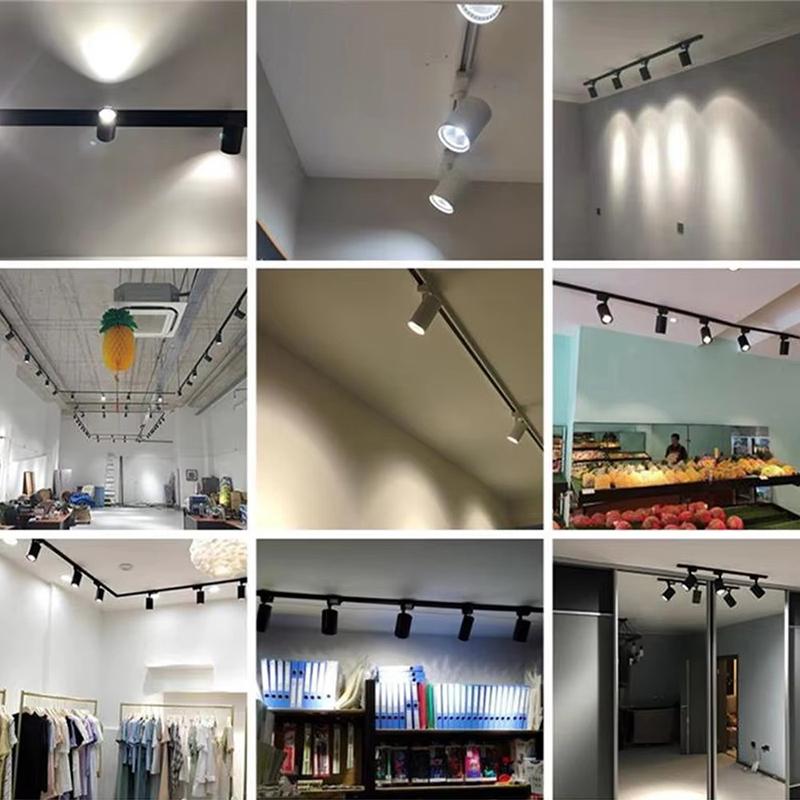 Led Track Light Rail Lighting Led Spotlight Ceiling Lamp Rail Light Spot Light 220V Spotlight For Kitchen Shop Store Home
