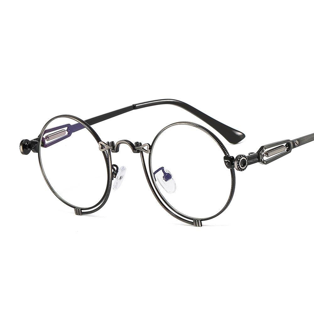 Classic Steampunk Unisex Sunglasses Latest Designer Round Glasses for Men and Women Vintage Brand Punk Shades