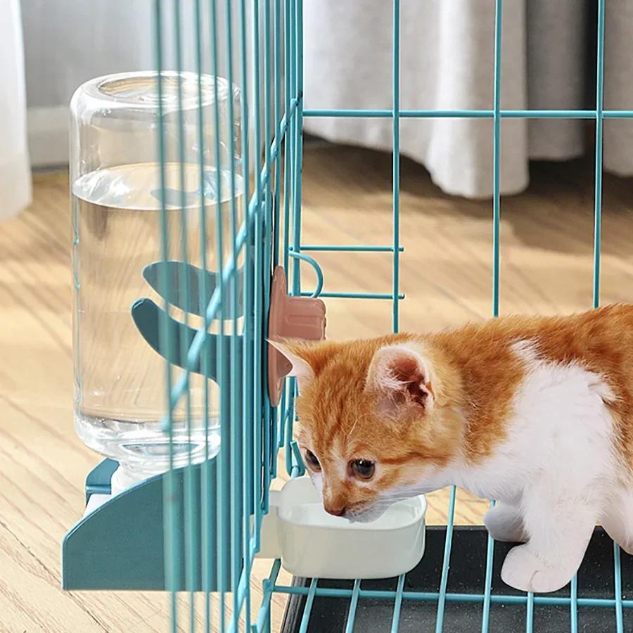 Automatic Water Dispenser for Birds Parrot Feeding Cage Transparent Parakeet Seed Container Food Feeding Cage Water Dispenser