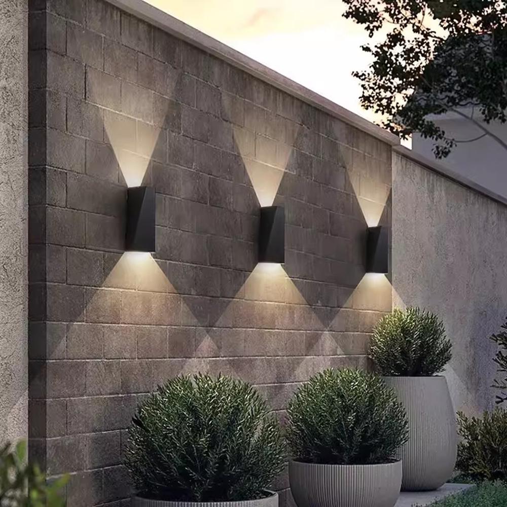 Outdoor Waterproof Wall Lamps Indoor Wall Lamp Aluminum Light Bedroom Living Room Wall Lights External Wall Waterproof Luminaire
