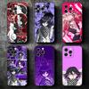 Anime D-Danganronpa Soft Phone Case for iPhone 16 16E 17 Air 15 Pro Max 14 Plus 13 Mini 11 12 7 Black Cover Back Shell