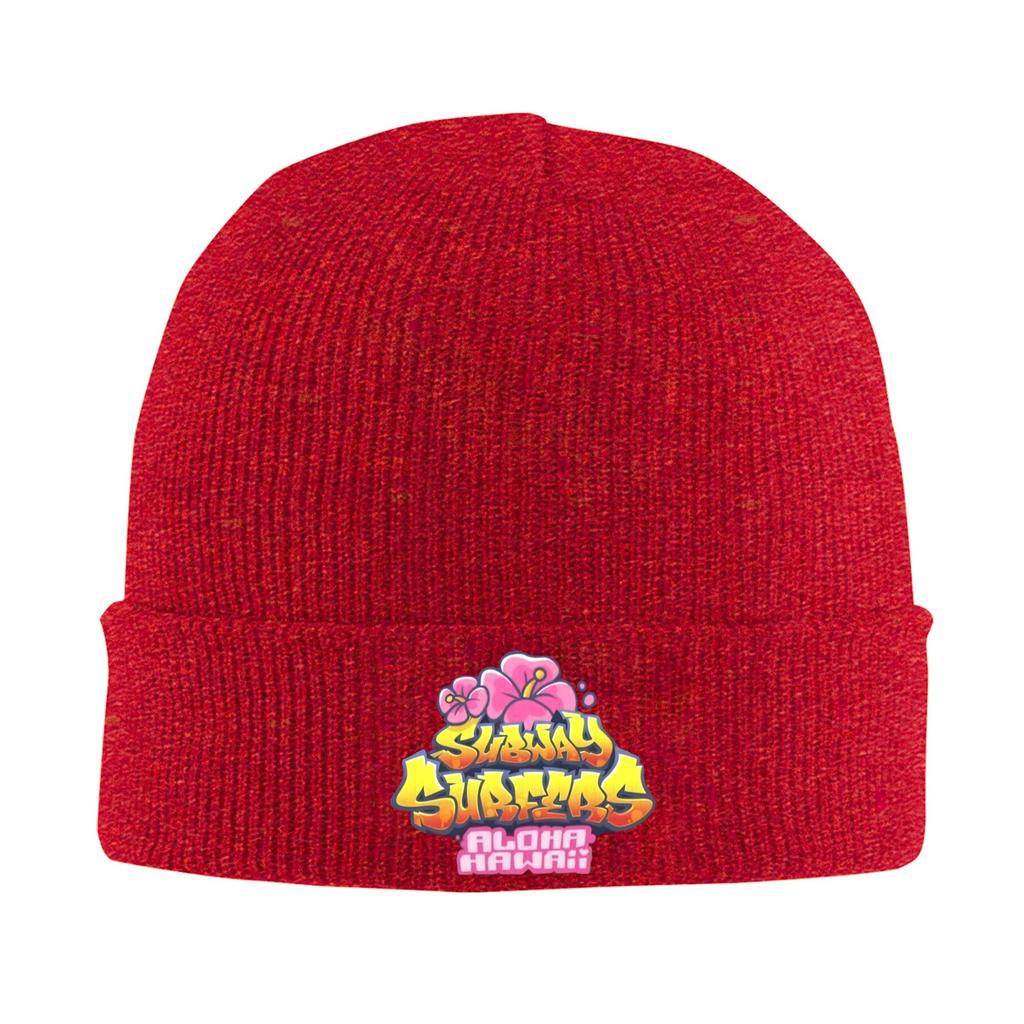 Subway Surfers City Name Game Knit Hat Beanie Autumn Winter Hats Warm Unisex Hiphop Caps for Unisex Women Gift