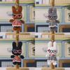 Plush Bunny Keychain With Glasses For Wedding Party Decorations And Gift Ideas