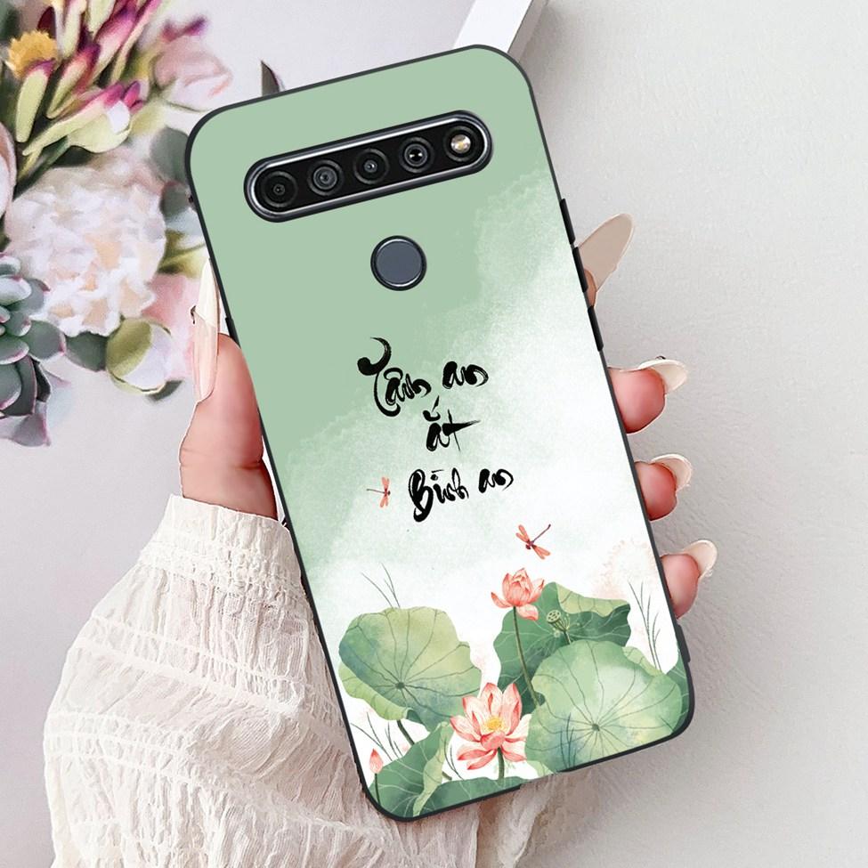 2020 For LG K41S LM-K410 Cover For LG K51S Case LM-K510 Luxury Butterfly Love Cute Cat Cool Handsome Lion Painted Black Silicone