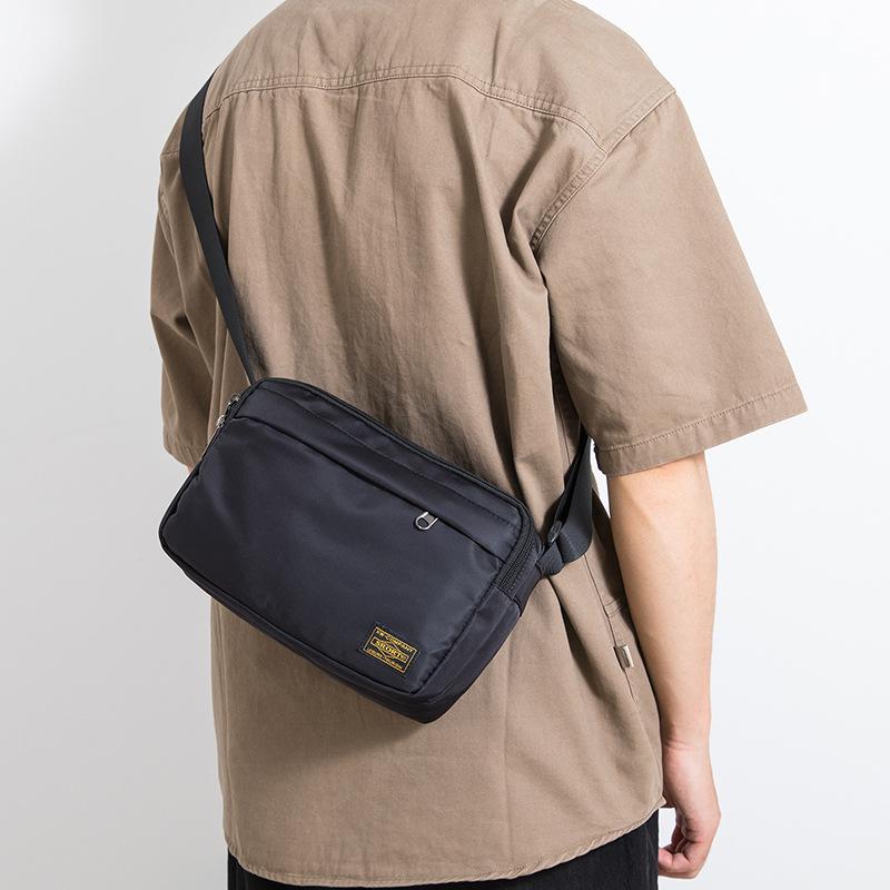 Japanese Minimalist Men's Casual Crossbody Bag - Oxford Cloth Shoulder Bag in Workwear Style