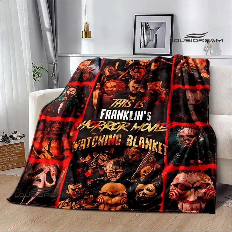 Horror movie Cult of Chucky Flange Warm blanket Soft and comfortable blanket picnic bed linings birthday gift