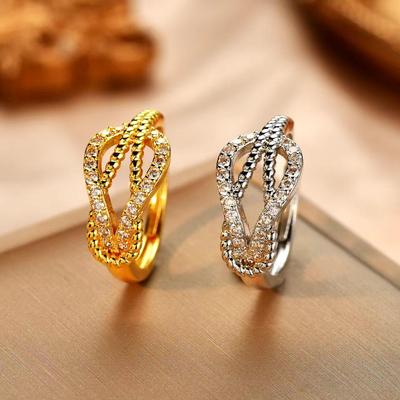 Adjustable Double-Layer Horseshoe Buckle Ring - Exquisite, Fashionable, High-End Women's Jewelry