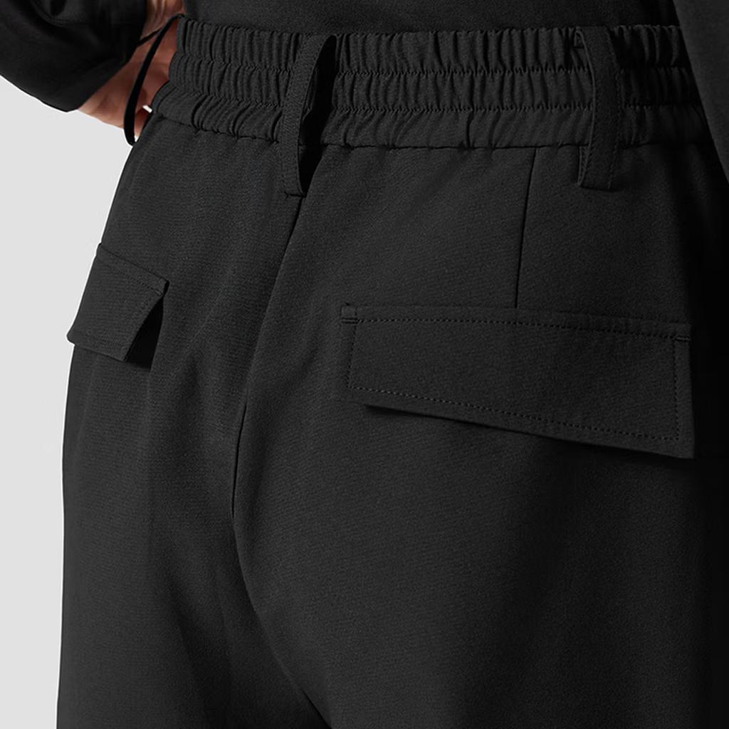 Saucony Project S Cny Year Of The Horse New Year Edition Comfortable Multi-Pocket Solid Color Straight Leg Casual Pants SA1269WP11T-BK001