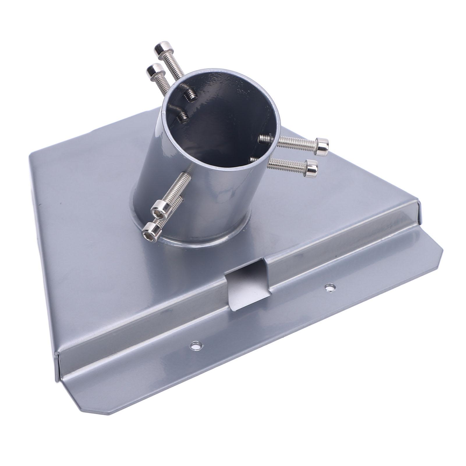 

Satellite Pipe Connector Stainless Steel Gray Color Satellite Roof Mounting Pole Pipe Connector for