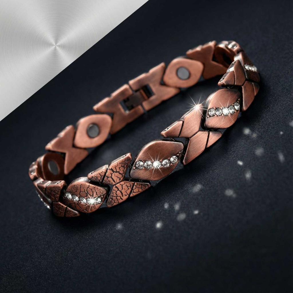 Women's Fashion Alloy Set With Diamonds Adjustable Wristband