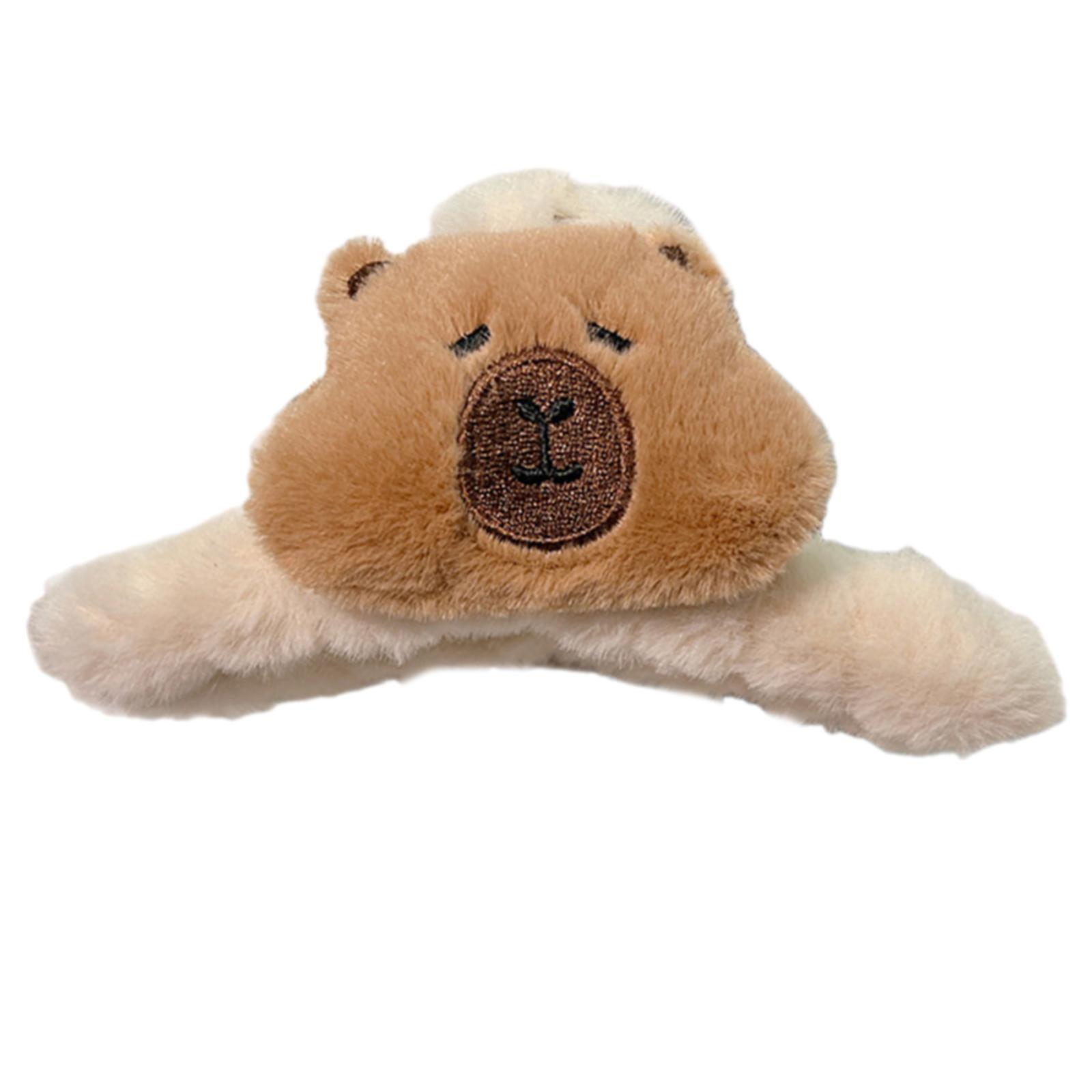 

Забавный реквизит для фотобудки, меховая заколка для волос в виде капибары, резинка для волос, головной убор для вечеринки, забавная резинка для волос для музыкальных фестивалей C