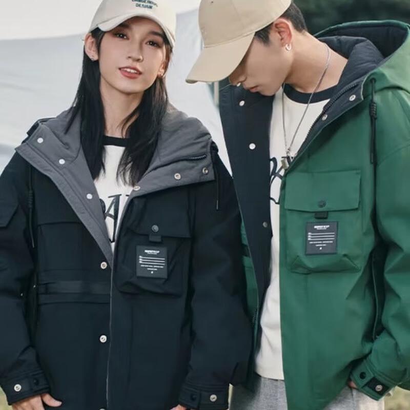 

Yaya Unisex Hooded Thickened Winter Down Parka Jacket XXL