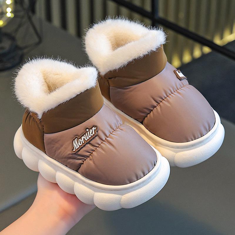 Warme, wasserdichte Baumwollschuhe für Kleinkinder & Kinder - Rutschfest, Dicke Sohle, Ideal für den Innen-/Außenbereich