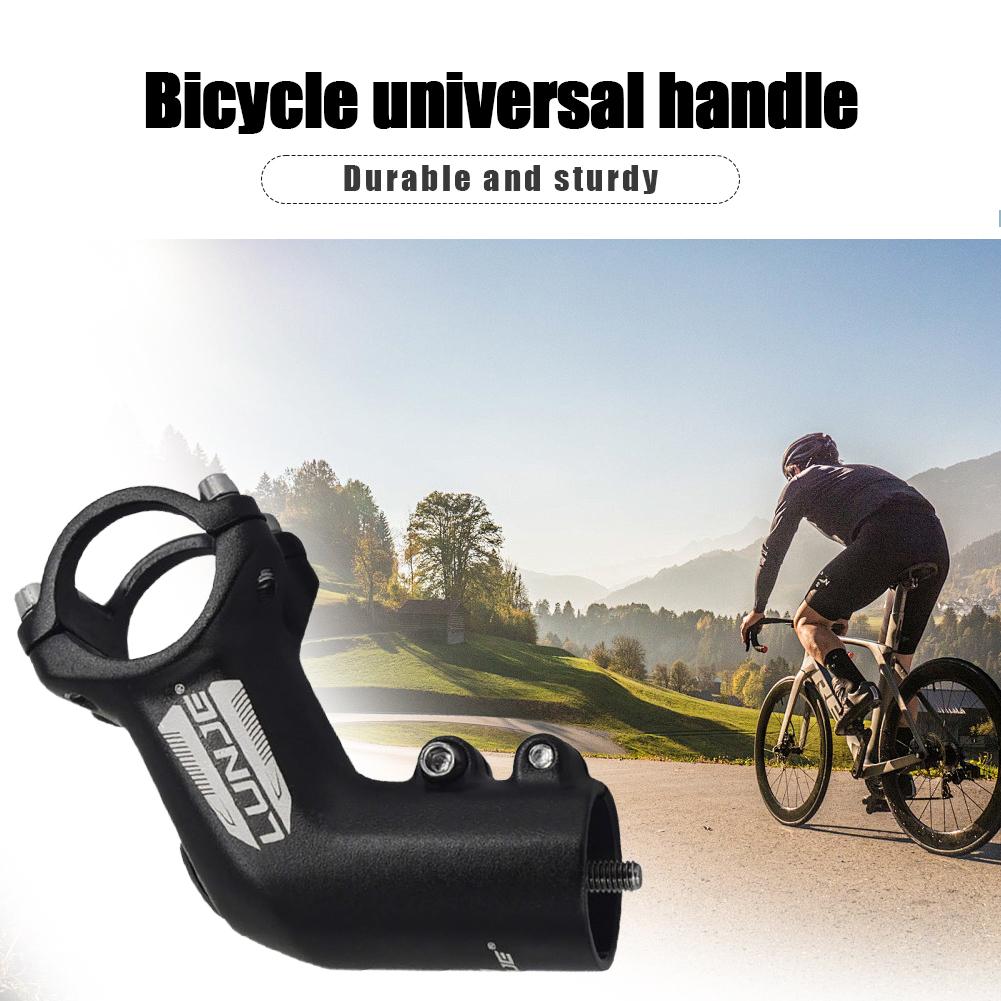 Bicycle Handlebar Stem 35 Degree Handlebar Stem Riser Aluminum Alloy Easy Installation Mountain Bicycle Accessories