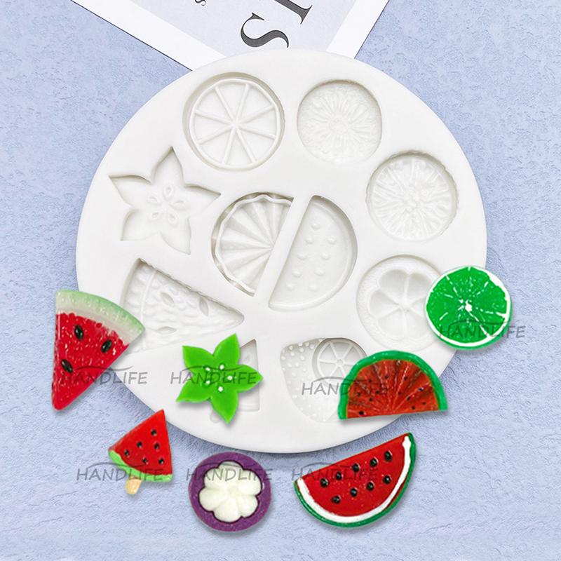 Banana Lemon Strawberry Grape Cake Silicone Sugarcraft Mold Resin Tools Chocolate Cupcake Baking Fondant Cake Decorating Tools