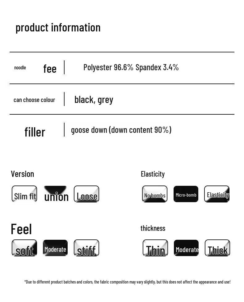 Shanshan Men's 90% Goose Down Straight-Leg Winter Pants