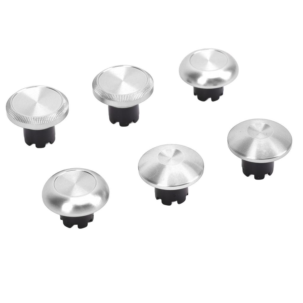 6Pcs Metal Analog Grips Stick Thumbsticks for Edge Controller Aluminum Alloy Metallic Joystick Game
