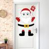 Christmas Decorations Door Stickers Cartoon Reindeer Tree Home Merry Window Christmas Claus Dec Q2A4