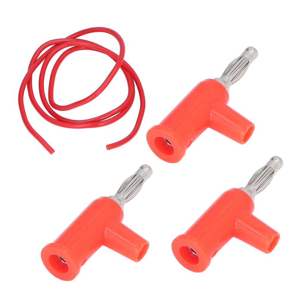 10 Set Banana Plug Test   Kit 4mm Banana Plug 1mm² Test  S Set for Electrical Testing Red