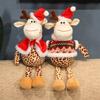 Adorable 2024 Christmas Series Plush Reindeer Snowman Penguin Decorative Figures Perfect For Holiday Gifts