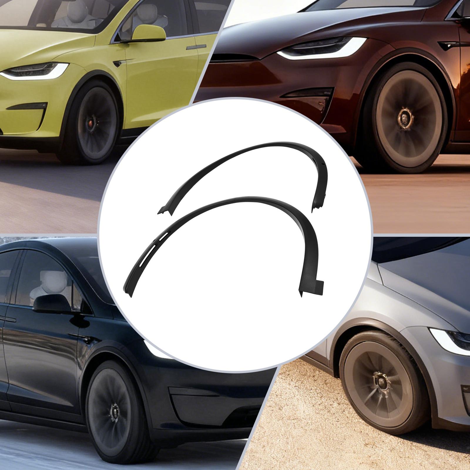 

Идеальная пара для Tesla Model X 2016-2025 гг., Комплект для замены передних правого и левого крыльев, Расширители крыльев из АБС-пластика, Накладки на колесные арки чёрный