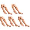 Sophisticated 1/5/10 Pairs Women's Casual Over the Calf Long Socks Silky Nylon Ultra Thin Sheer Knee Length Stockings