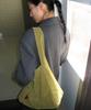 Pote 0007 Layered Pouch Hobo Bag_Suede Olive
