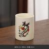 Beige Ceramic Master Cup Xiaoshenlong Single Cup Kung Fu Tea Set Tea Cup Personal Special Large-Capacity Tea Cup Gift Box