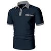 Summer Men's Short Sleeved Color Blocked Sports Polo Shirt