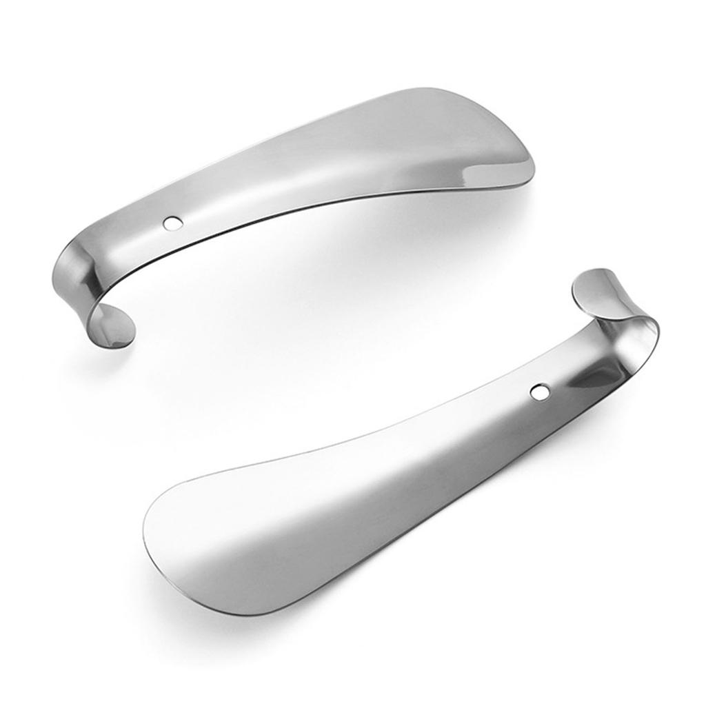 Stainless Steel Shoe Horn Portable Shoe Lifter Multifunctional Metal Shoe Helper for Sneakers