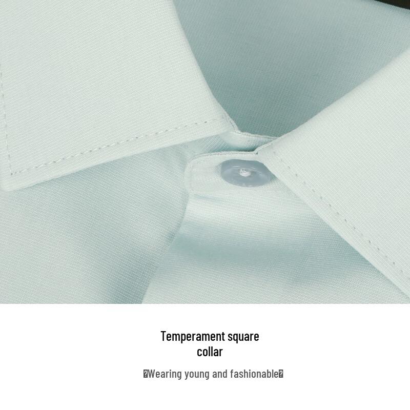 Caizi Men's Slim Fit Long-Sleeved Business Casual Shirt