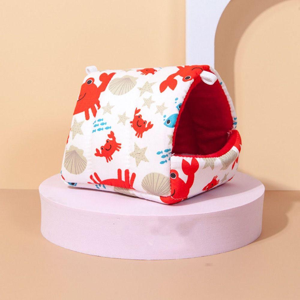 Rabbit Squirrel Hut Small Animal Sleeping Bed Warm Guinea Pig Nest Creative Mini Cage Mat Winter