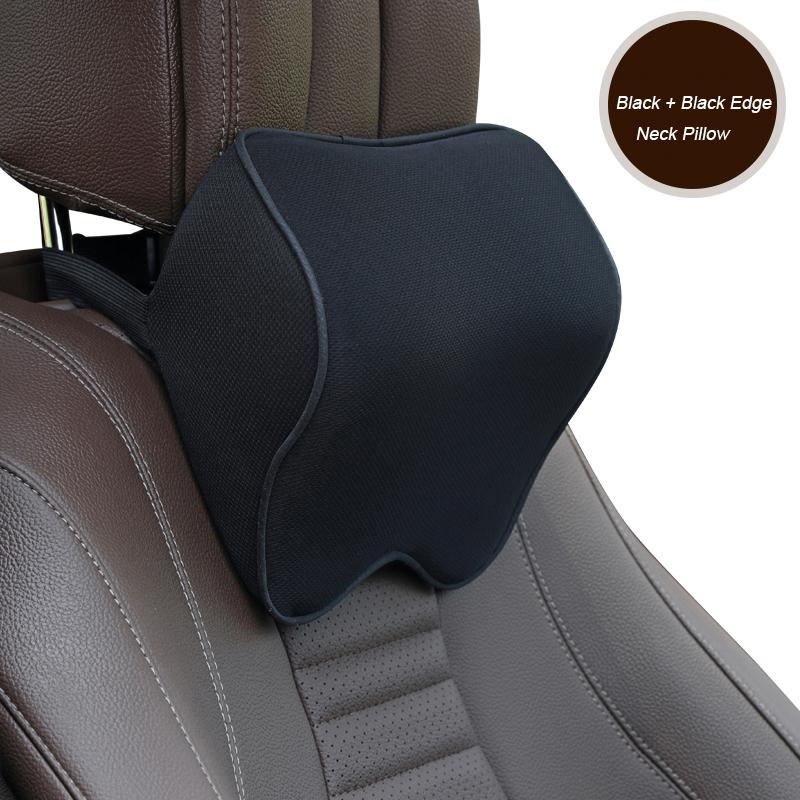 

1PC Car Memory Cotton Headrest Car Neck Pillow Four Seasons Universal Car Pillow чёрный