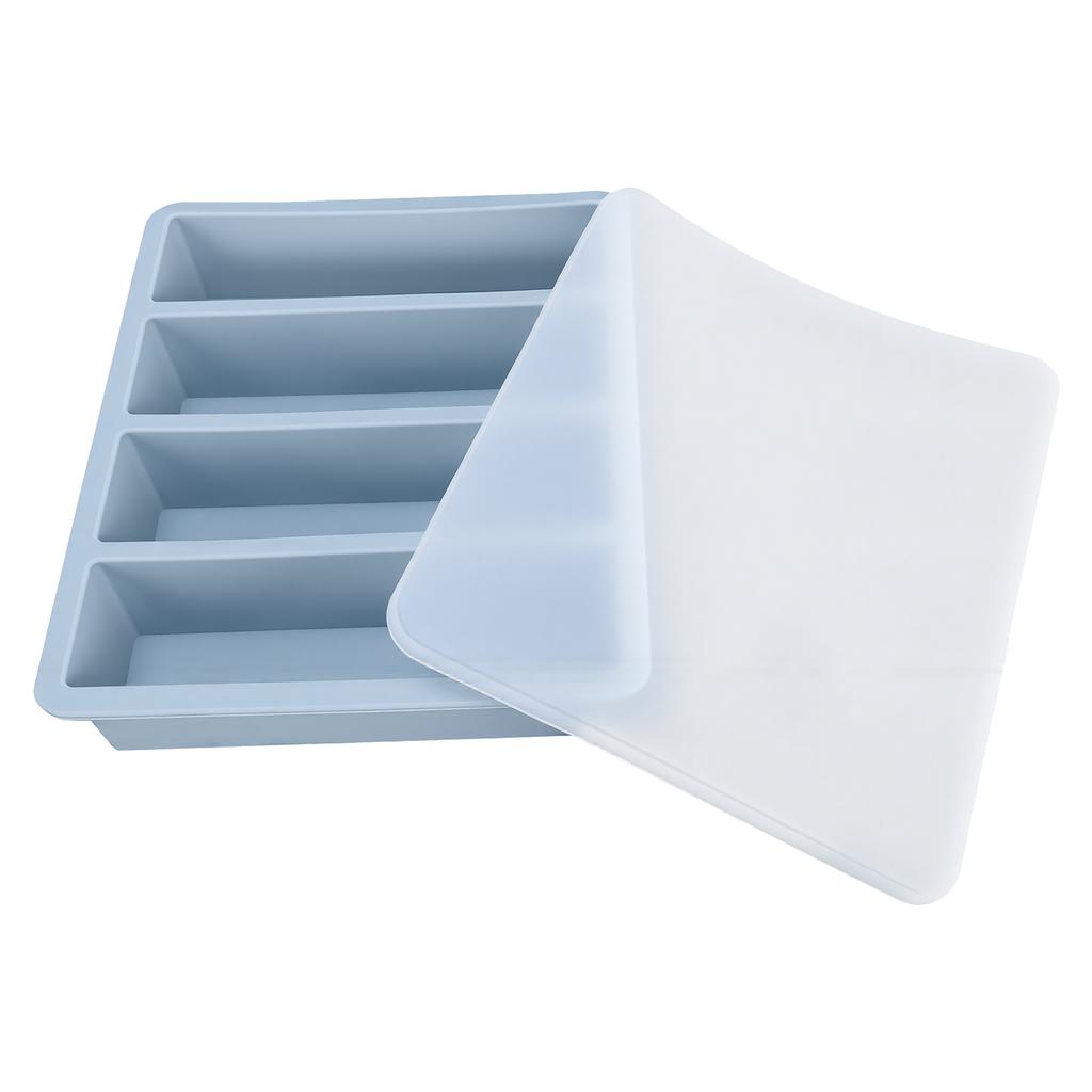 Ice Tray   Silicone Compact sy Relse with Removable Lid for Kitchen RV Cocktail Coffee