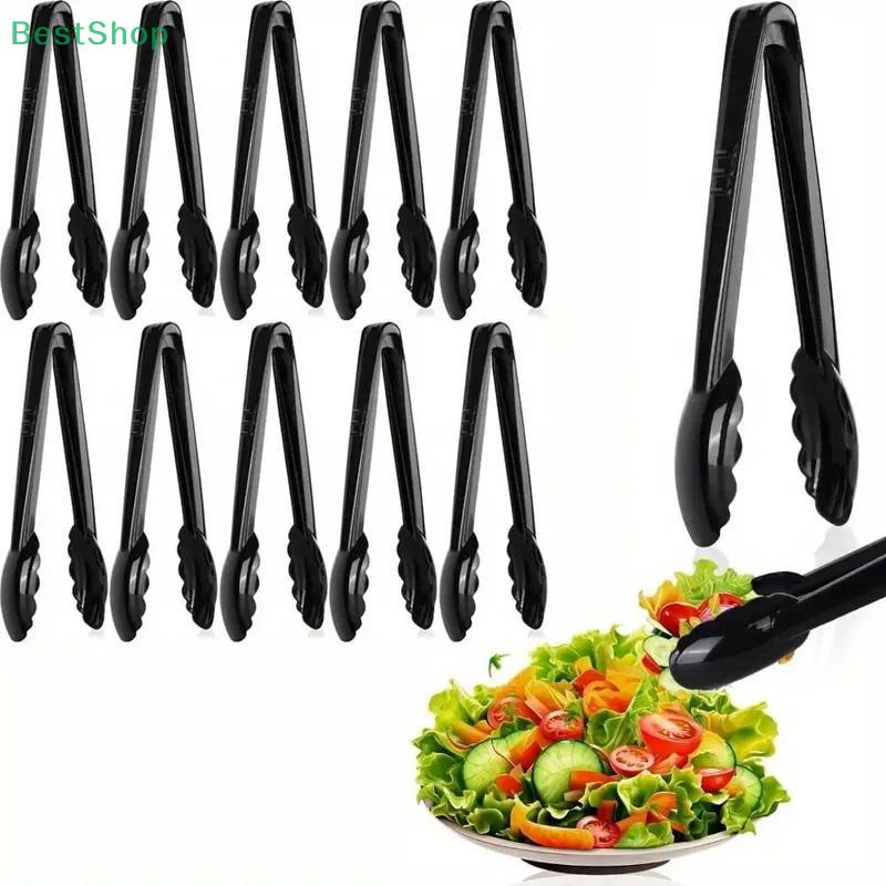 2/4/6'lı Paket Plastik Klipsler Toptan 9 İnç Plastik Servis Klipsleri, Tek Kullanımlık Servis Klipsleri, Ağır Hizmet Tipi Plastik Salata Klipsleri