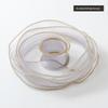 4cm Gold Edge Fishtail Yarn Ribbon for Floral Bouquets, Cake Decorations, Gift Bows, and DIY Projects.