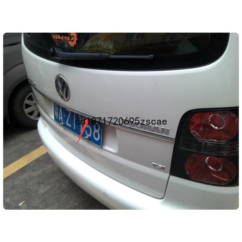 sda7Car Accessories For VW Volkswagen Touran 2005-2012-2015 Stainless Steel Tailgate Garnish Molding Strip Rear door trunk cover 5WR
