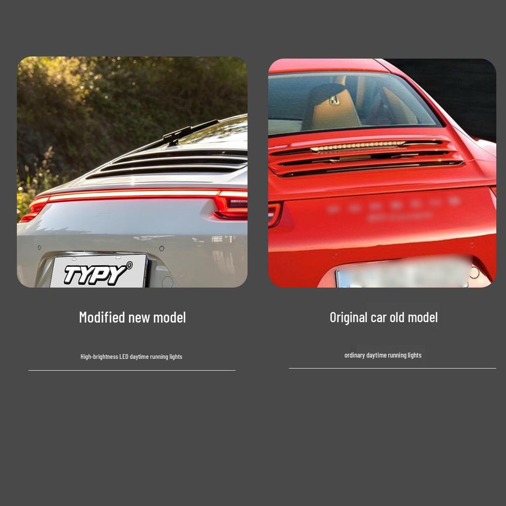 LED Through-Type Taillight Assembly for Porsche 911 (2016-2018) - Modified Daytime Running Light