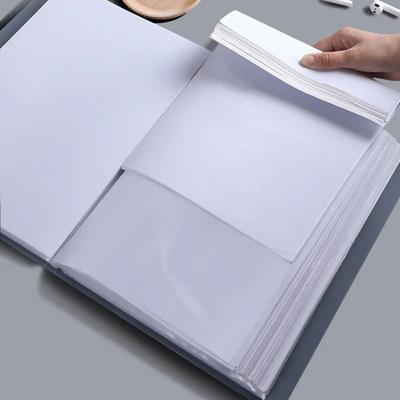 60 Pages A4 File Folder Transparent Multicolor Document Bag Large Capacity Dustproof File Organizer Office School Supplies