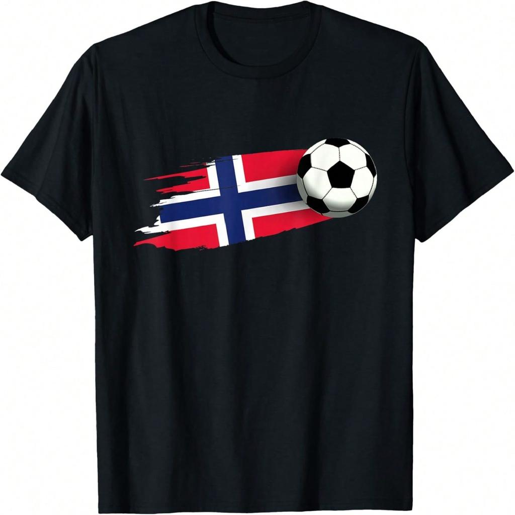 Norwegen Fahne Trikot Norwegisches Fußballteam Norwegisches T-Shirt(1)