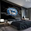 Hertha BSC Custom Name Wall Tapestry Aesthetic Wall Hanging Printed Fabric Blanket Decorative Tapestries for Bedroom Living Room Home Decor