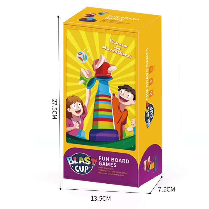 Cross-Border Children s Stacking Cup Puzzle Game: Colorful Brain Training & Early Education Toy