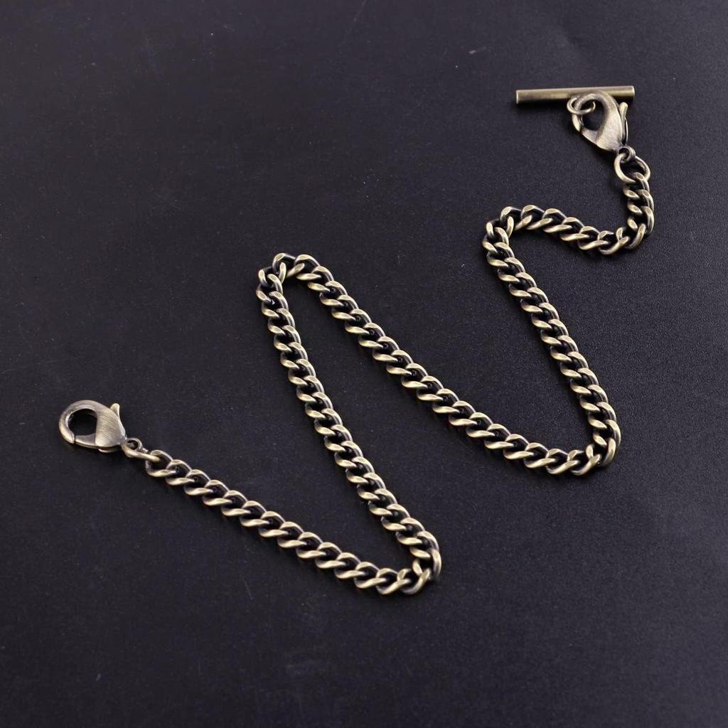 Moderne Edelstahl Mechanische Taschenuhr Kette 39cm Fob Kette für Männer oder Frauen Schmuck Zubehör Taschenuhr Kette