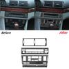 8x Carbon Fiber Center Console Panel Cover Trim For BMW 5 Series E39 1998-2003