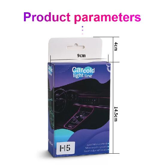 Car Ambient Light Decorative Light Bar Rgb 1/2/3/4/5M Car Interior Neon Atmosphere Auto Console Air Outlet Lamp Led Light Strips