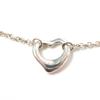 Great TIFFANY&Co. Bracelet Open Heart 5P Silver SV925 Women Used