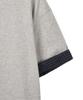 Dandel Dd Check Roll-Up Henley Neck Tee (Grey)