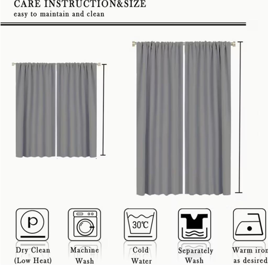 2pcs Forest Animal Floral Print Curtains Summer Scenery, Rod Pocket for Living Room Kitchen Bedroom Decor Curtains Living Room